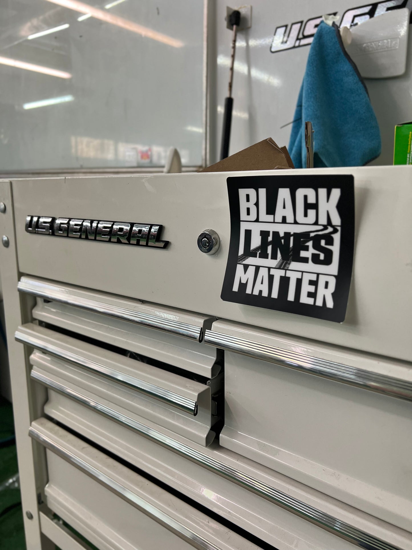 Black Lines Matter Sticker