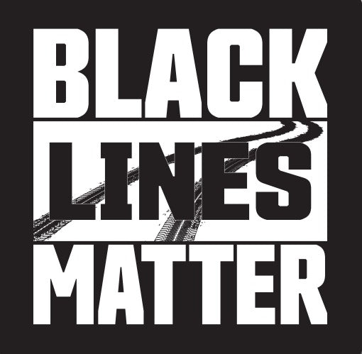 Black Lines Matter Sticker